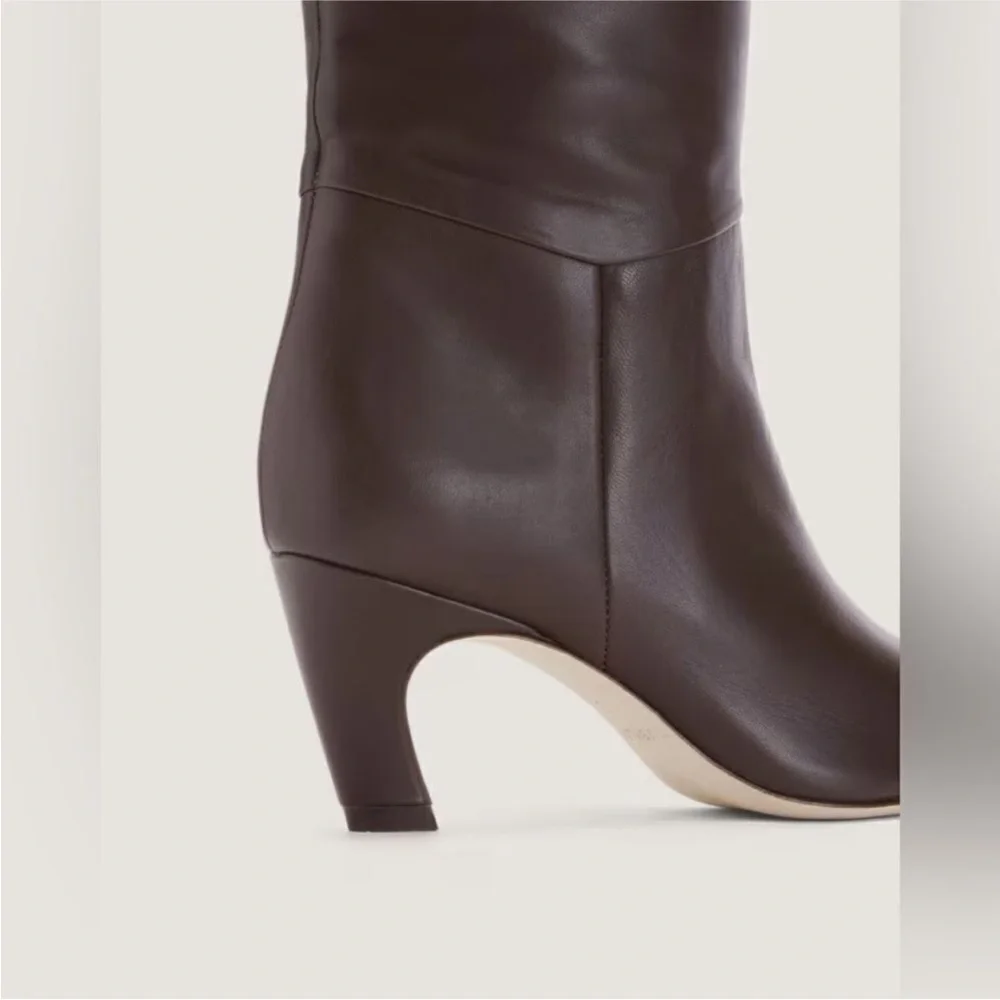 Everlane Chocolate Heeled Boots - Picture 5 of 7